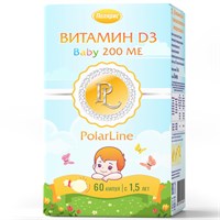 Витамин Д3 Baby 200 МЕ PolarLine №60 1767