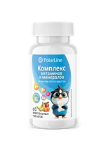 Комплекс витаминов и минералов для детей со вкусом «тутти-фрутти» PolarLine № 60 2090